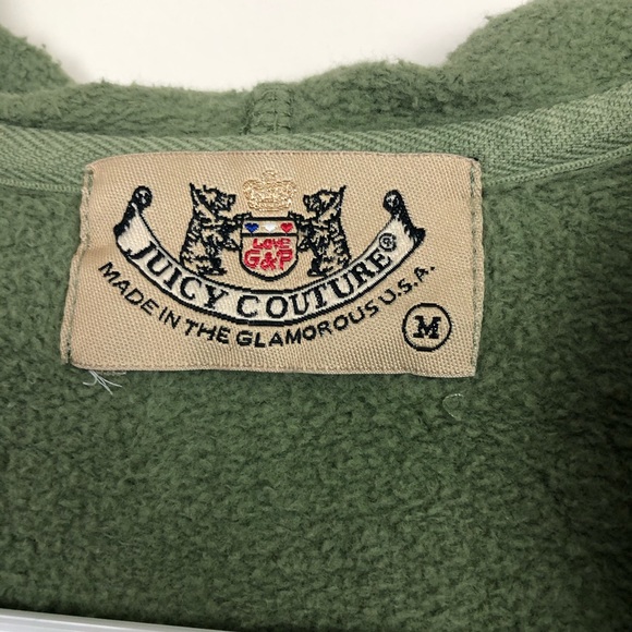 ❤️Juicy Couture Green & Pink Zip Up Hoodie❤️ - Picture 7 of 7